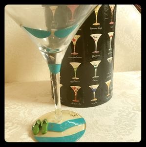 Lolita Handpainted Martini glass